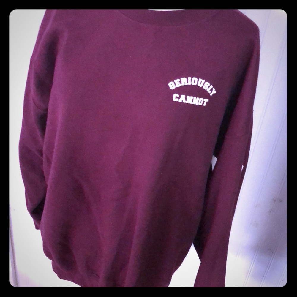 Comfy pullover seriously cannot